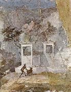 Wall painting a pastoral scene in the romantic style,from pompeii unknow artist